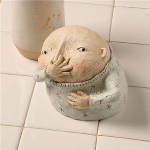 Art & Artifact Funny Boys Bathroom Decor Bathroom Shelf Sitters, 5" High
